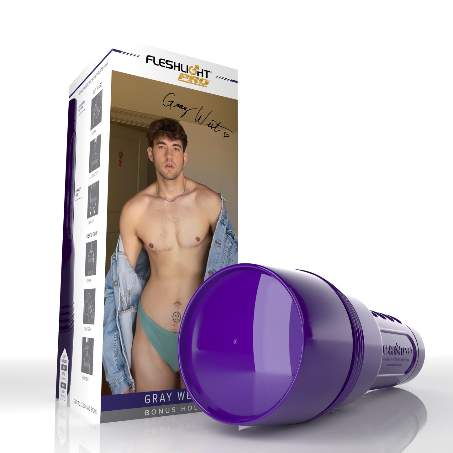 Gray West Fleshlight Bonus Hole Allure Fleshlight