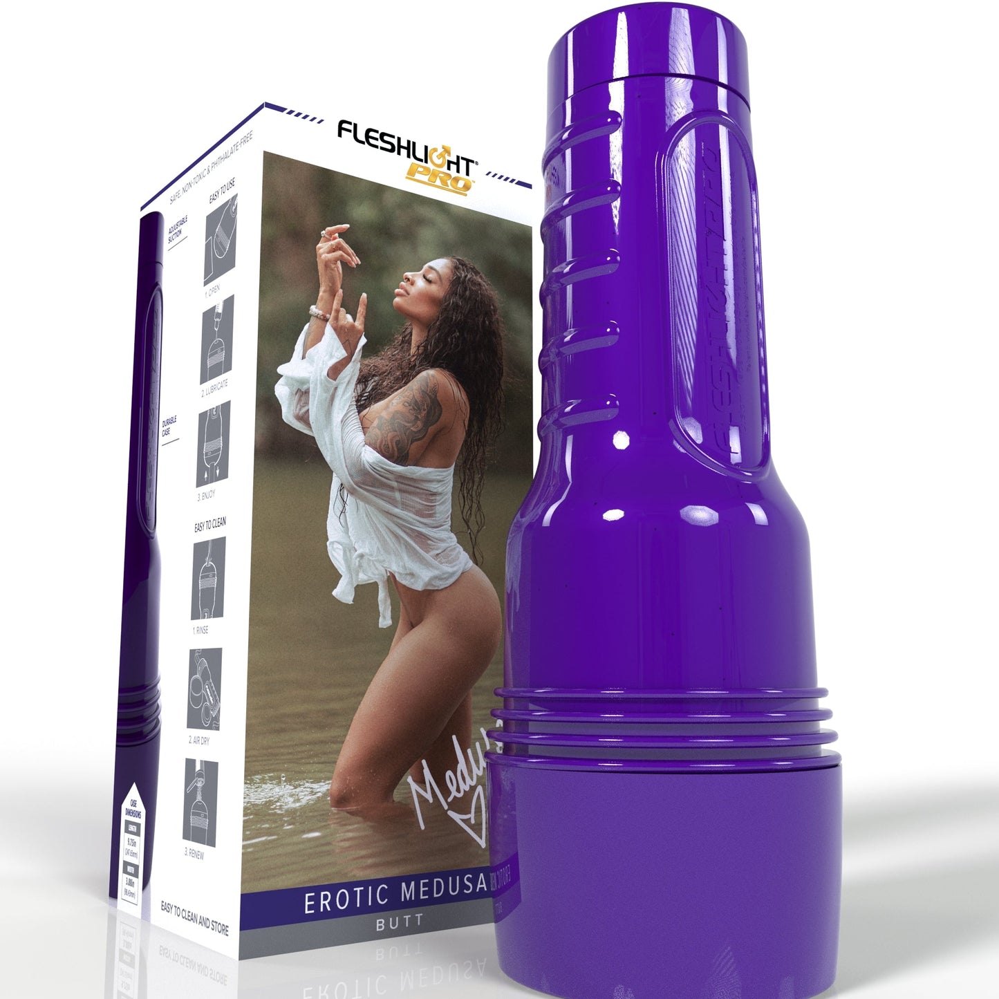 Erotic Medusa Butt Allure With Case Fleshlight