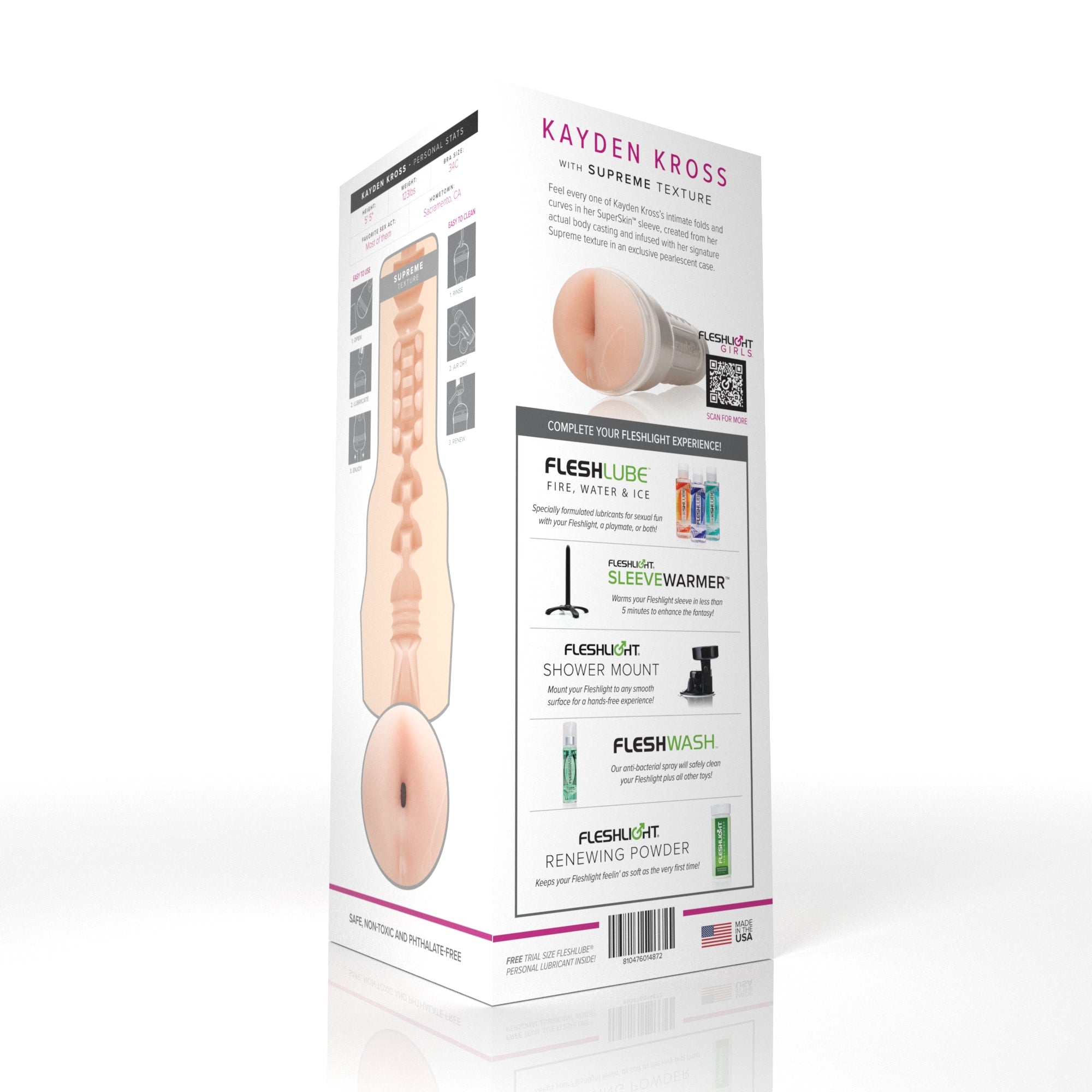 Kayden Kross Fleshlight Supreme (Butt) With case Fleshlight