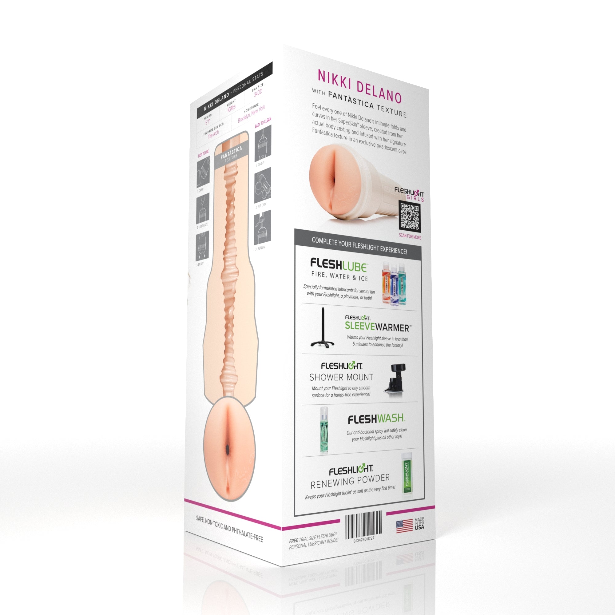 Nikki Delano Fleshlight Fantastica (Butt) With case Fleshlight