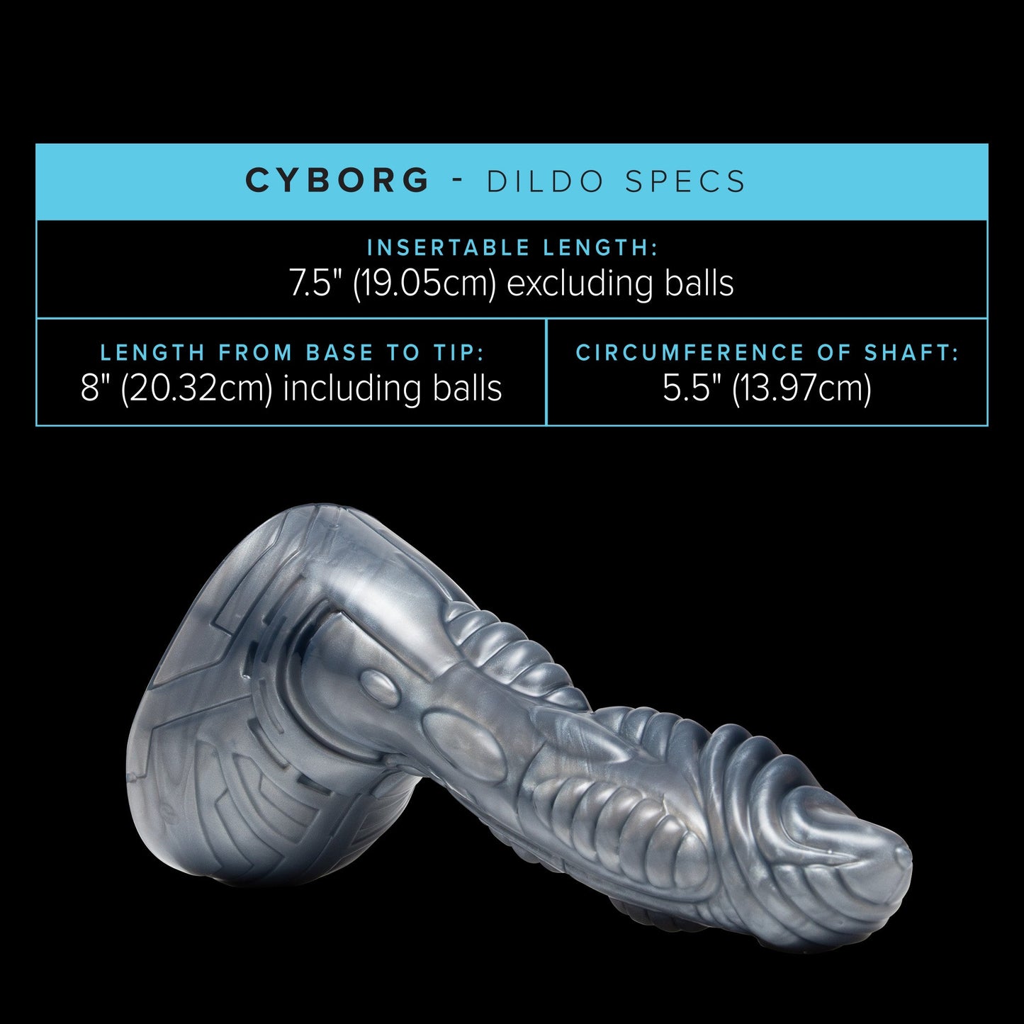 Cyborg Dildo (Silver)