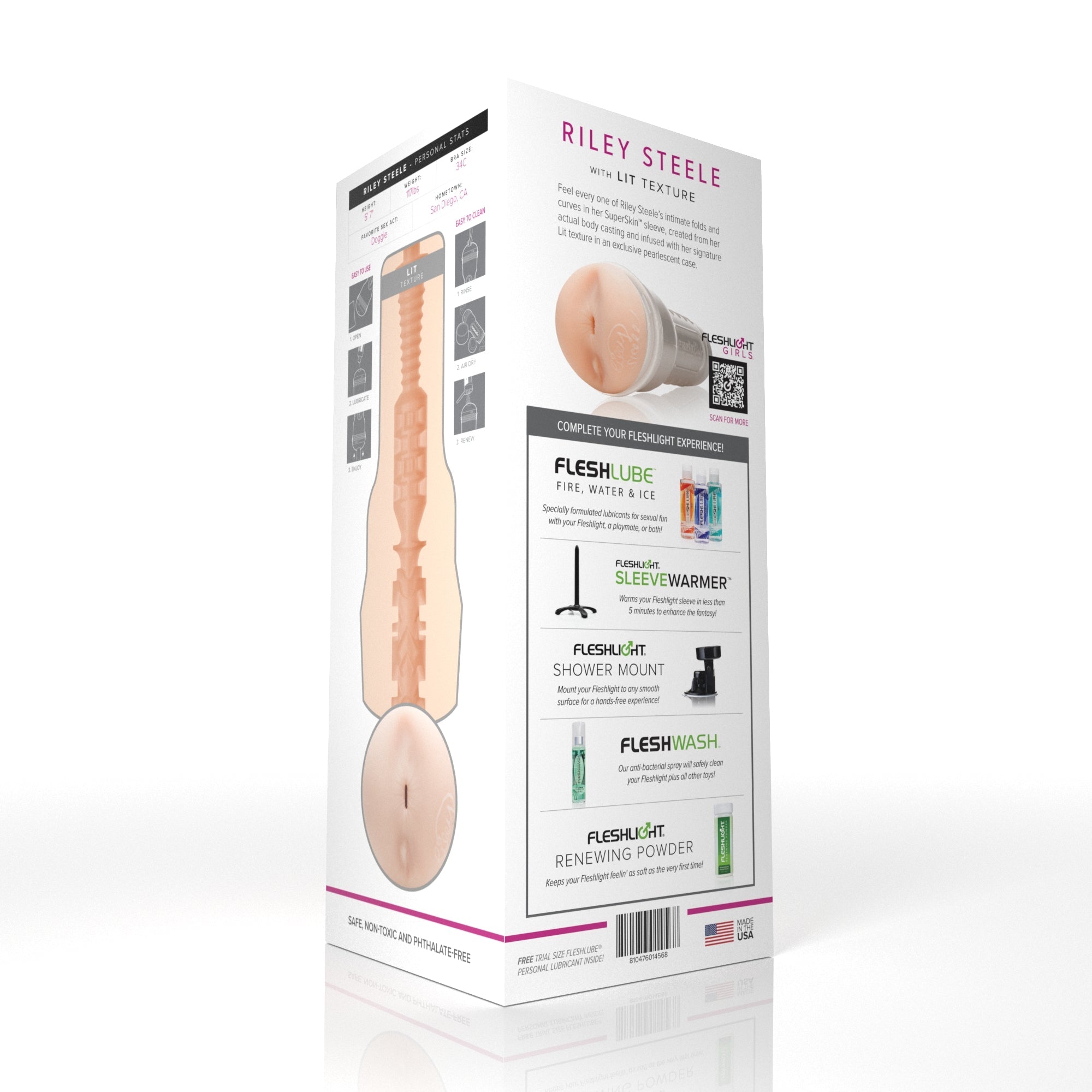 Riley Steele Fleshlight Lit (Butt) With case Fleshlight