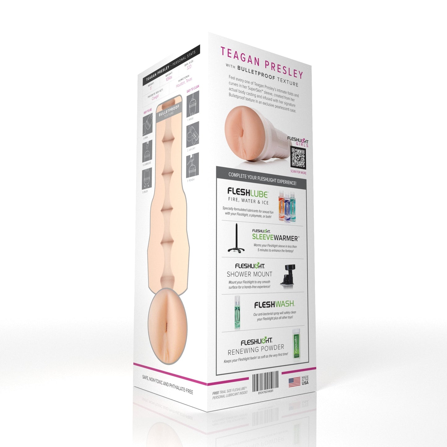 Teagan Presley Fleshlight Bulletproof (Butt) With case Fleshlight